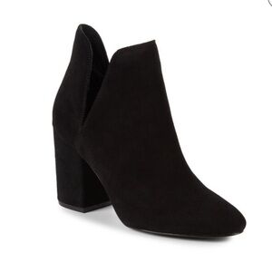 Steve Madden Z10413* Women's Black Suede Rookie Chop-Out Booties Size 5.5